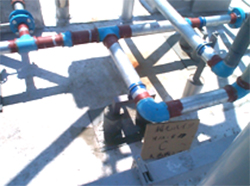 屋上露出配管更新画像